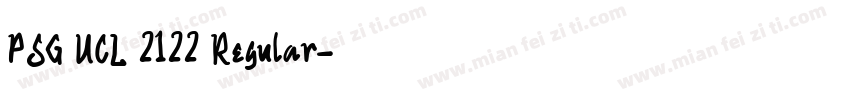 PSG UCL 2122 Regular字体转换